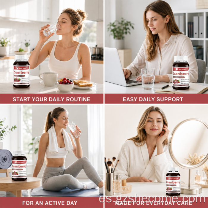 Shecome Cranberry Capsules Apoyo a la salud del tracto urinario